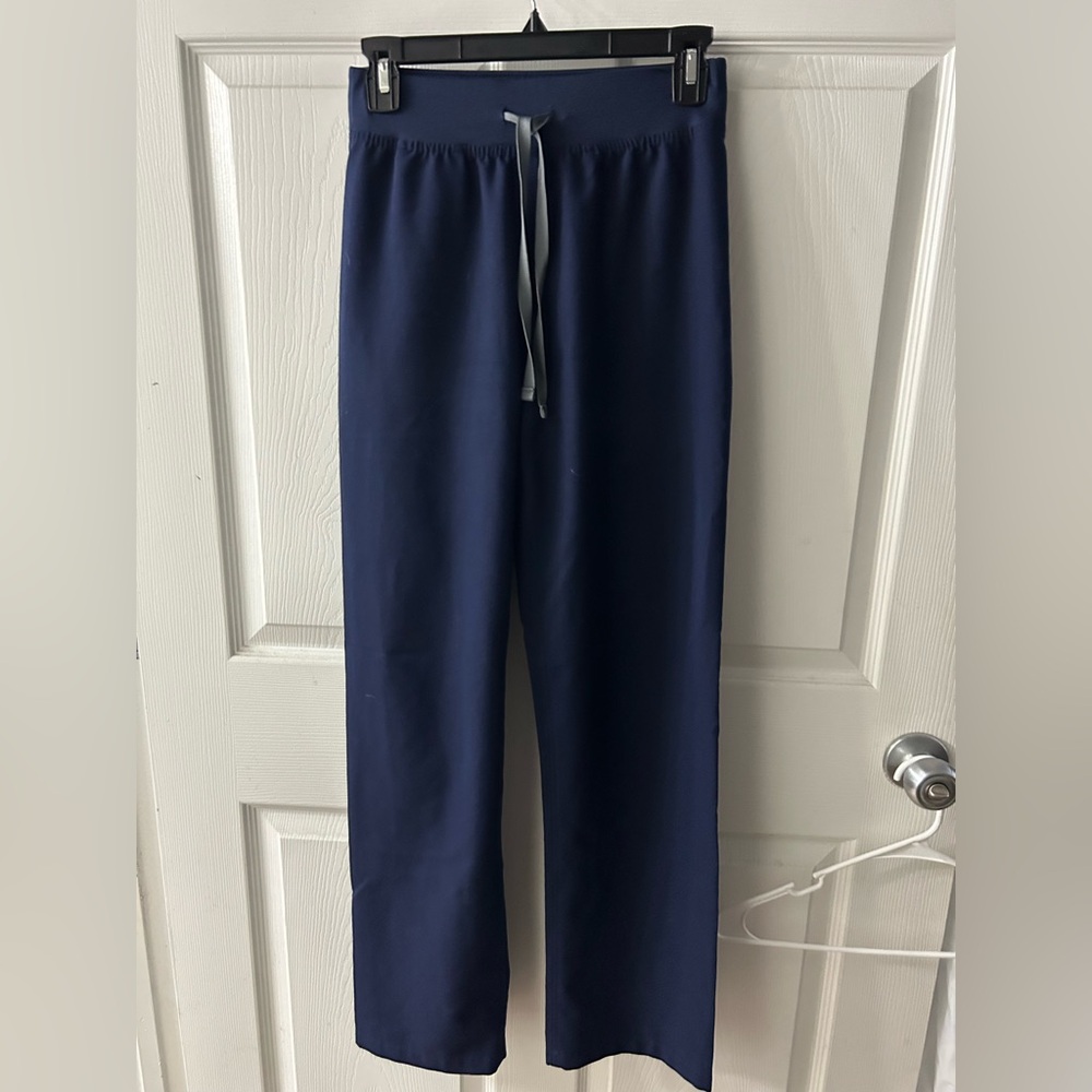 FIGS Navy High Waisted Livingston Basic Scrub Pants